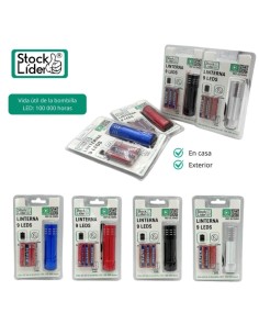 LINTERNA 9 LEDS  CON PILA SL10453