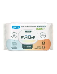 PAPEL HIGIENICO HUMEDO 60 UNIDADES BREVIA