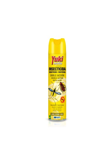 INSECTICIDA SPRAY 405CC AMARILLO DOBLE ACCION YUKI